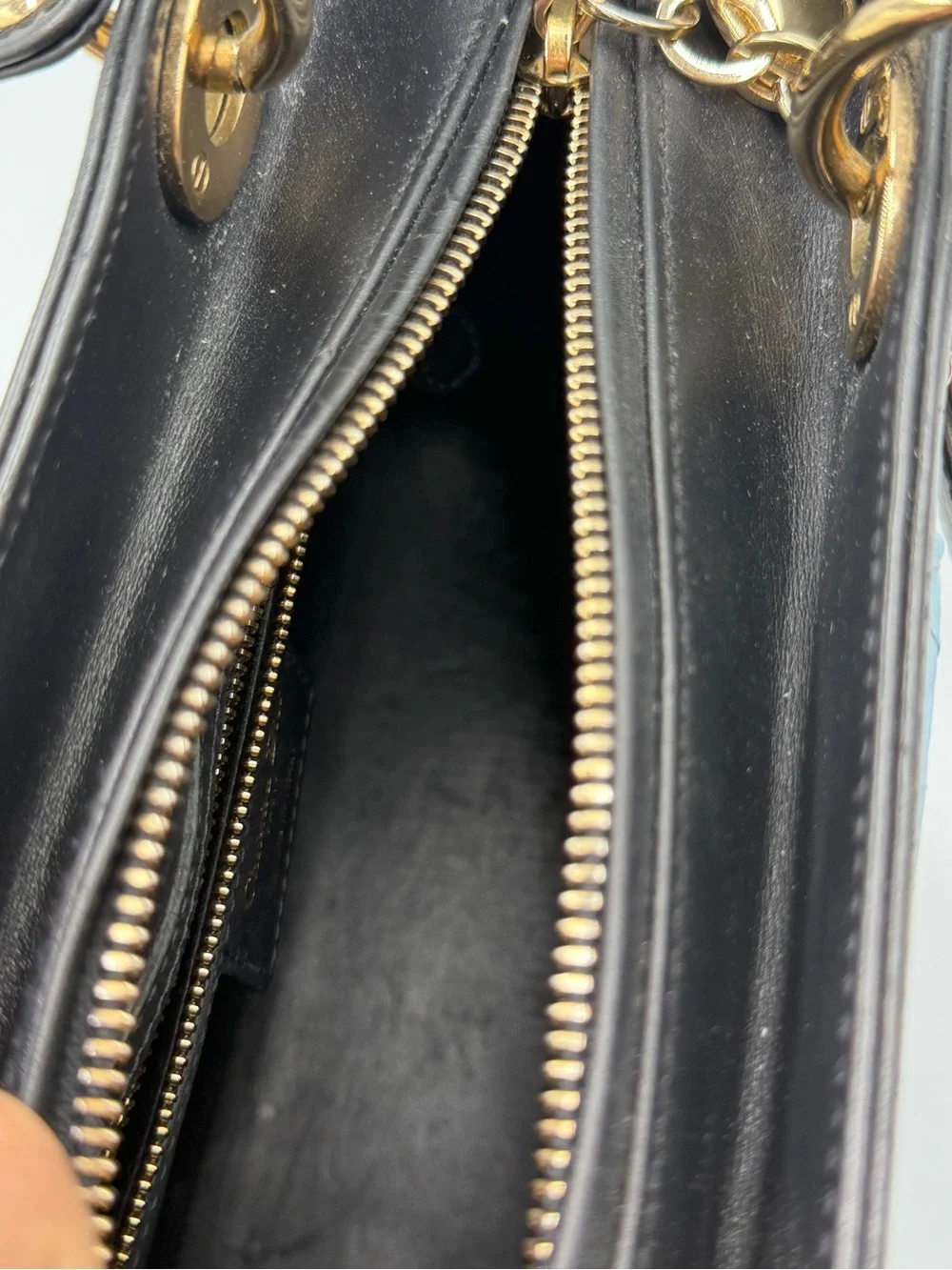 Christian Dior Limited Edition Black Lady Dior With Cannage Pockets